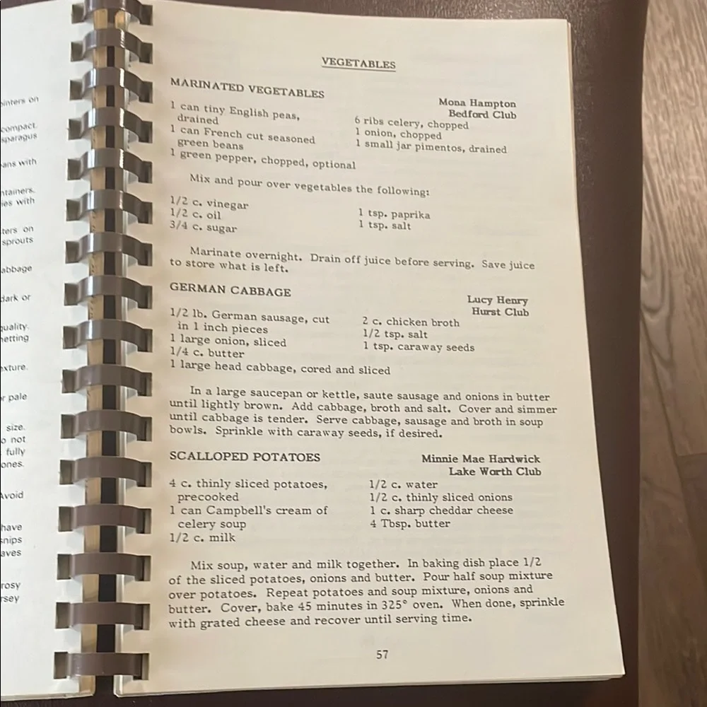 Favorite Recipes Spiral Cookbook